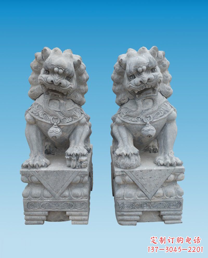 沈阳精致雕刻的大理石狮子雕塑