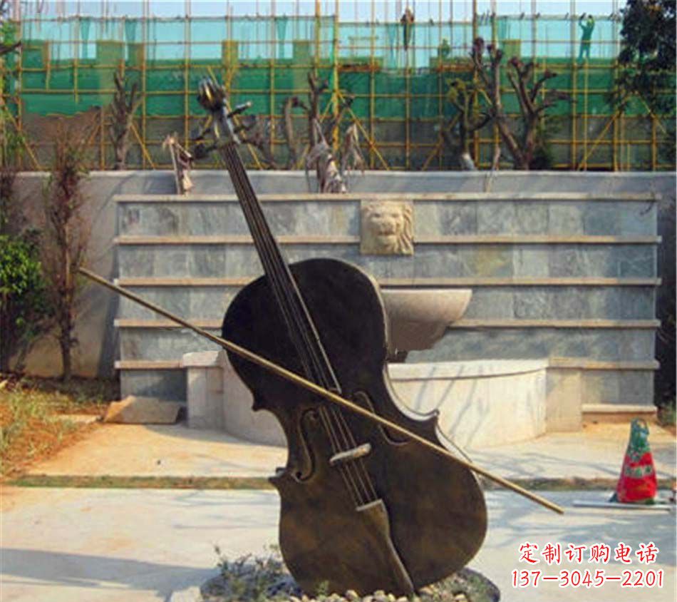 沈阳大提琴铜雕