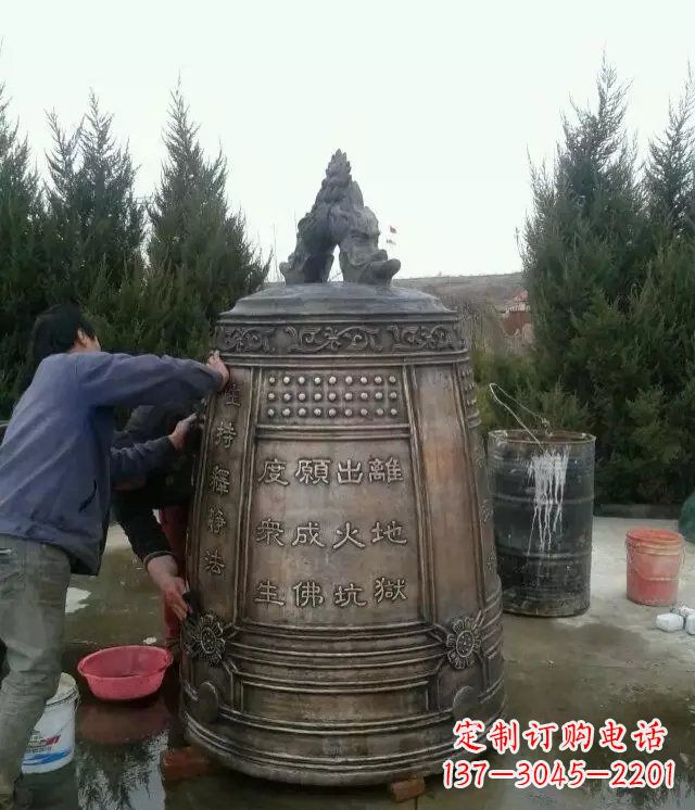 沈阳大型铜钟寺庙铜雕