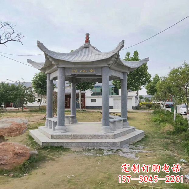 沈阳中领雕塑 | 六角石凉亭公园雕塑