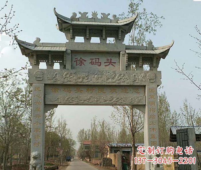 沈阳精美纯手工大理石牌坊雕塑