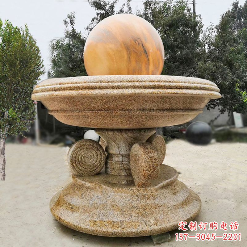 沈阳中领雕塑最具创意的电动风水球雕塑