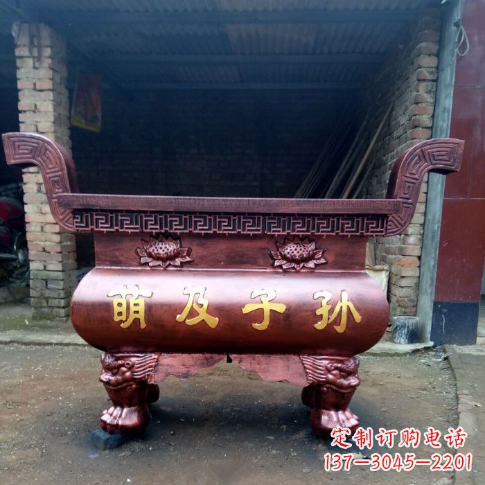 沈阳特色铜香炉雕塑