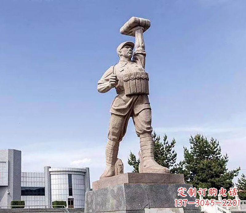 沈阳董存瑞石雕——手工精制的艺术之作