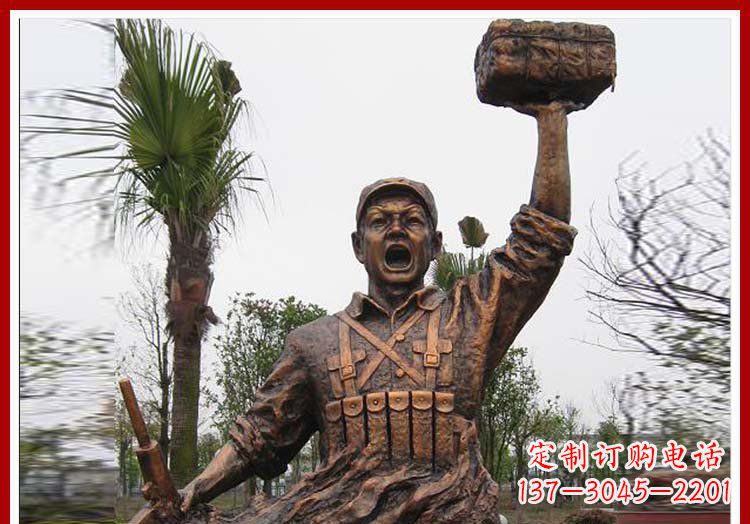 沈阳董存瑞英雄模范铜雕——艺术之美的匠心细作