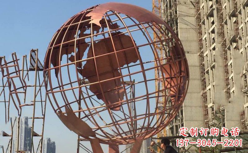 沈阳锻铜不锈钢地球雕塑