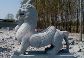 沈阳独角兽雕塑，神兽石雕带你穿越回古老神话中