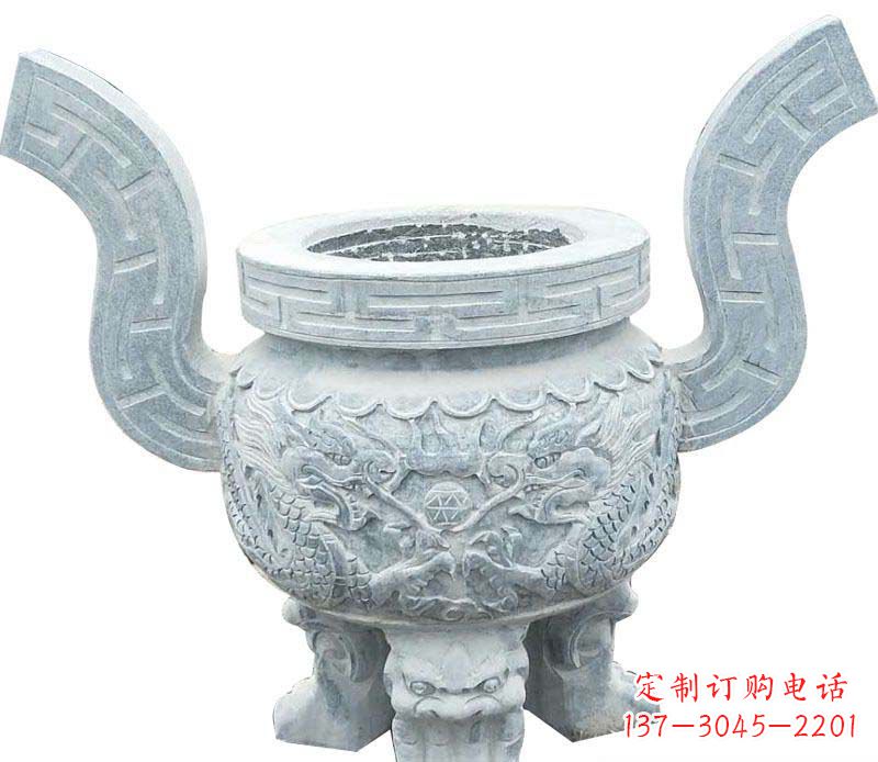 沈阳仿古三足香炉石雕