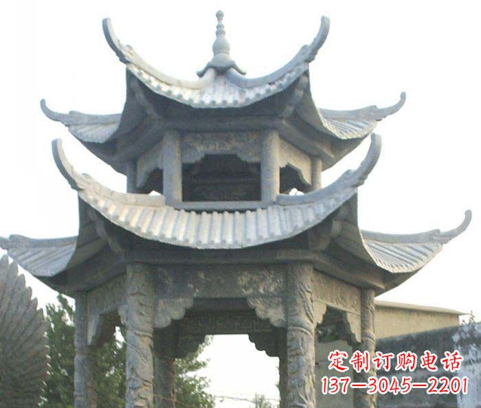 沈阳仿古双层石雕凉亭