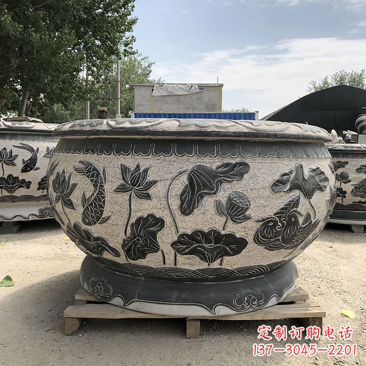 沈阳仿古鱼缸花盆摆件