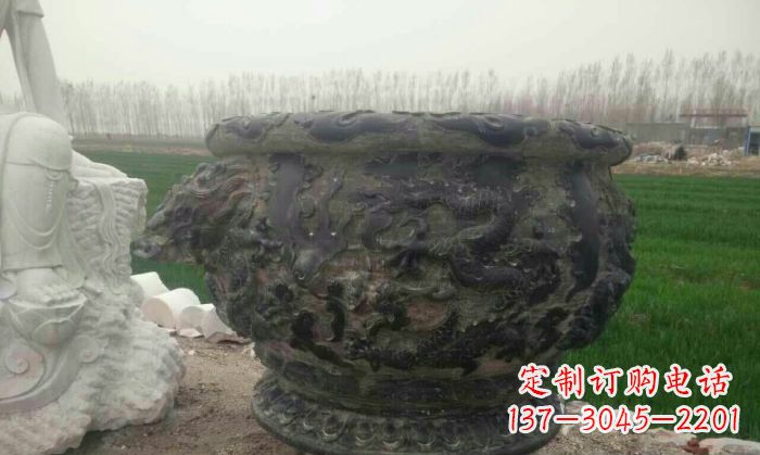 沈阳仿古圆形水缸石雕