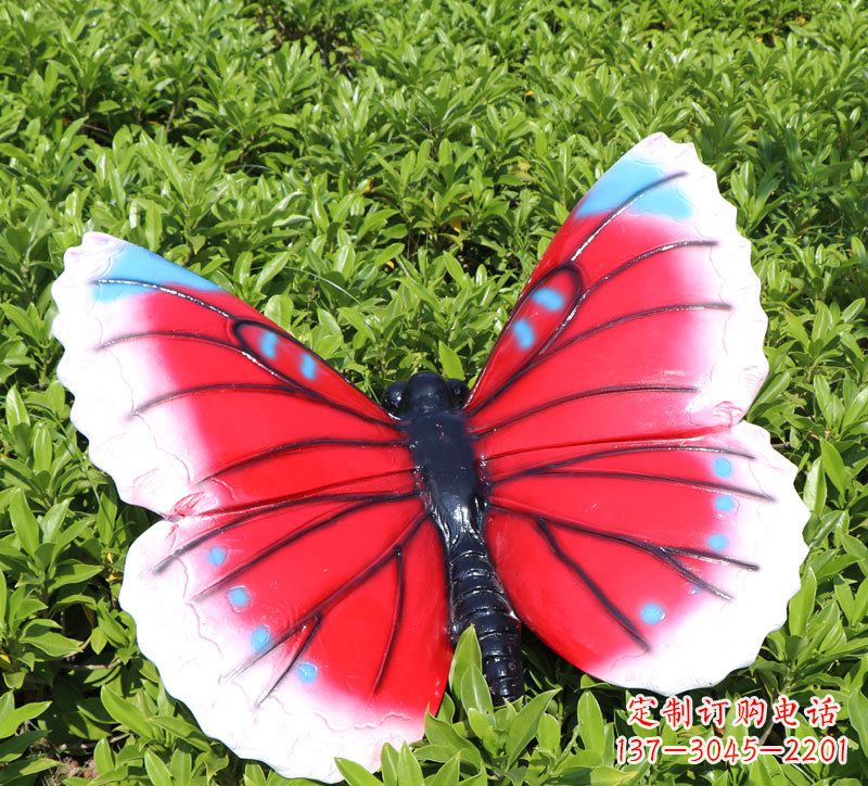 沈阳仿真蝴蝶彩绘动物雕塑摆件