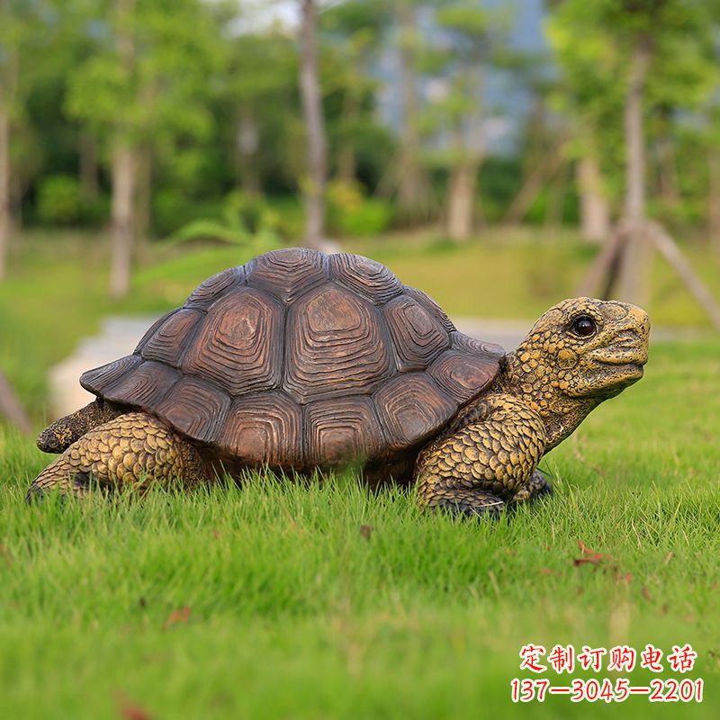 沈阳玻璃钢乌龟雕塑草坪摆件