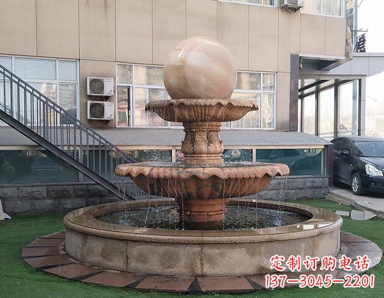 沈阳风水球喷泉石雕 (2)