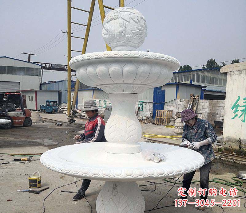沈阳风水球喷泉石雕1