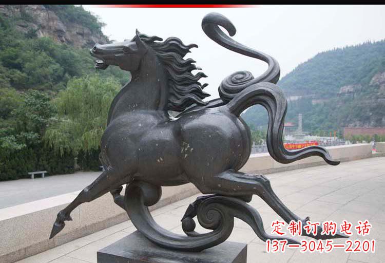 沈阳公园奔马铜雕 (2)