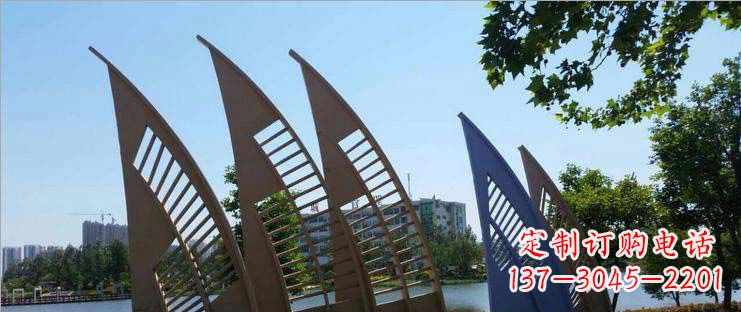 沈阳不锈钢船帆雕塑