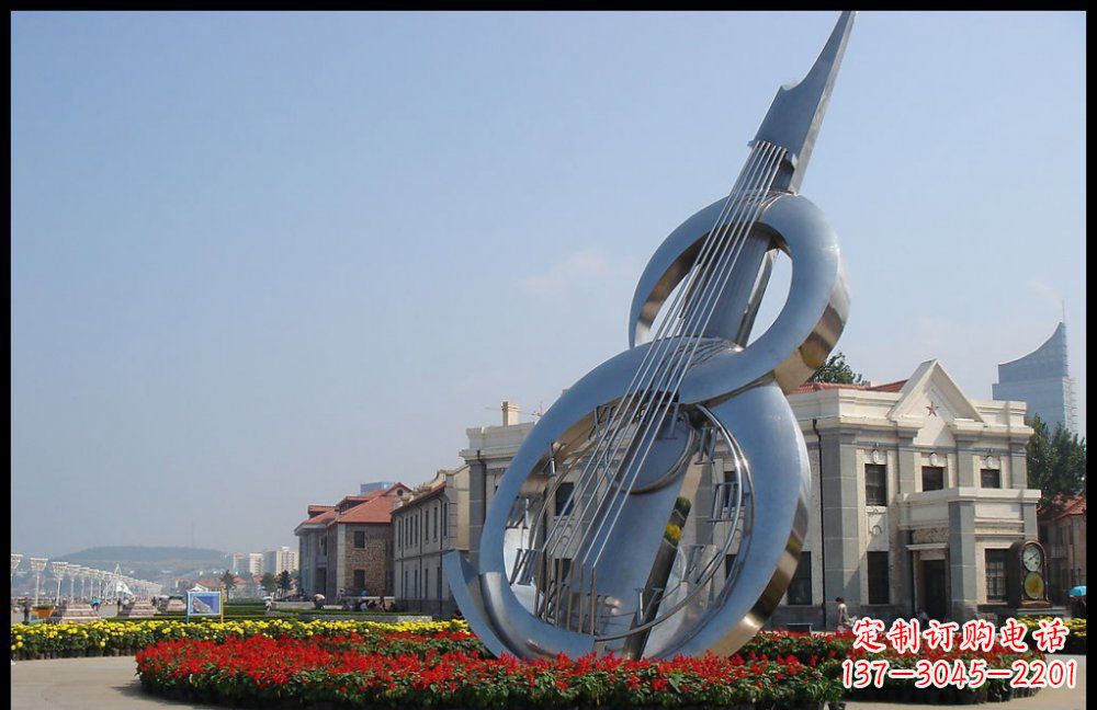 沈阳YFZD-001不锈钢抽象大提琴雕塑
