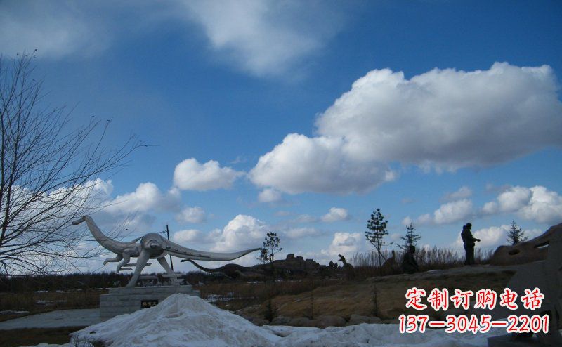 沈阳超大不锈钢动物恐龙雕塑