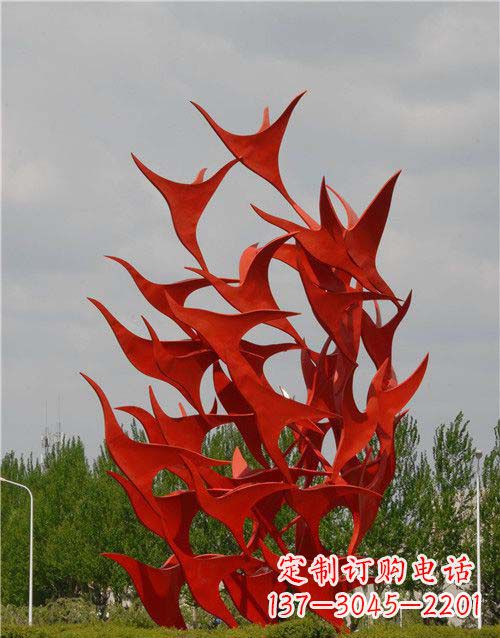 沈阳不锈钢天鹅雕塑,唤醒公园景观