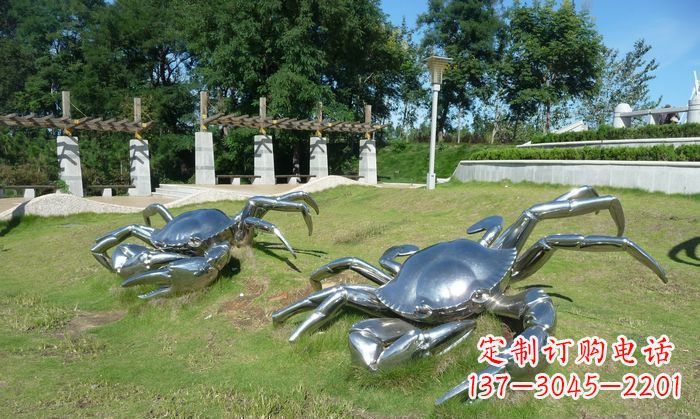 沈阳产品名称精美铸造不锈钢螃蟹雕塑