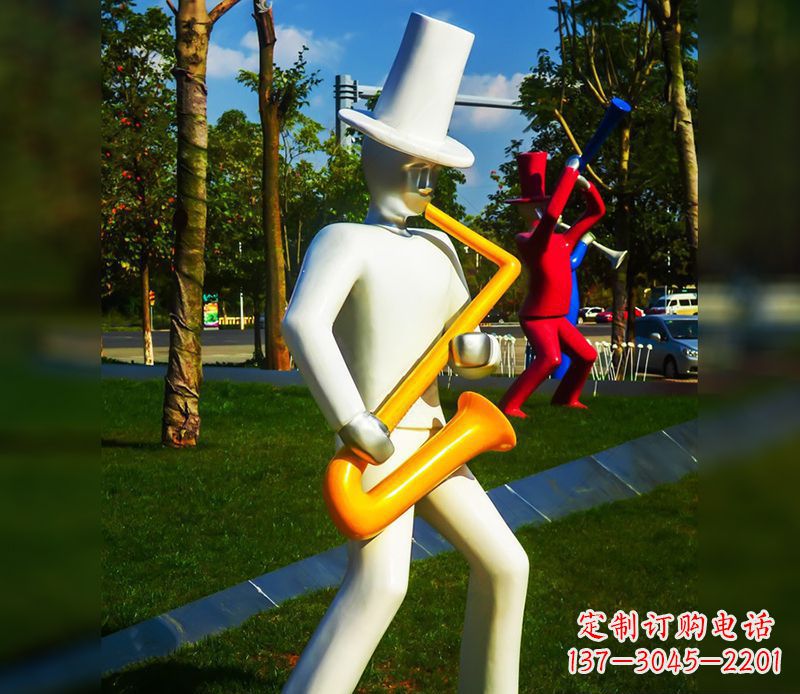 沈阳精美的萨克斯不锈钢雕塑