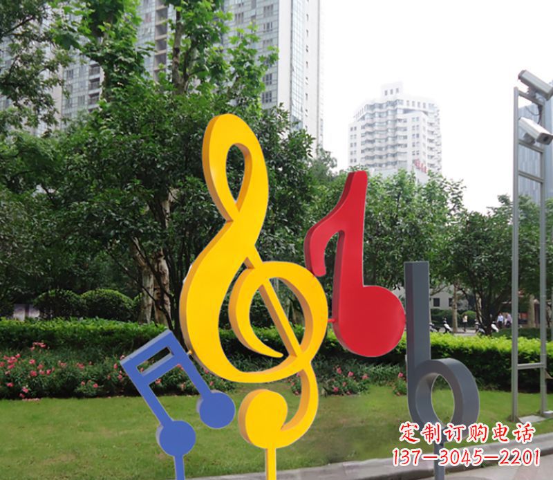 沈阳不锈钢音符雕塑-引领您的心情旋律