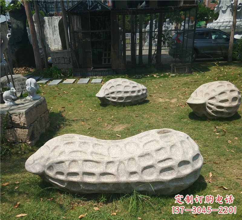 沈阳精美大理石花生雕塑