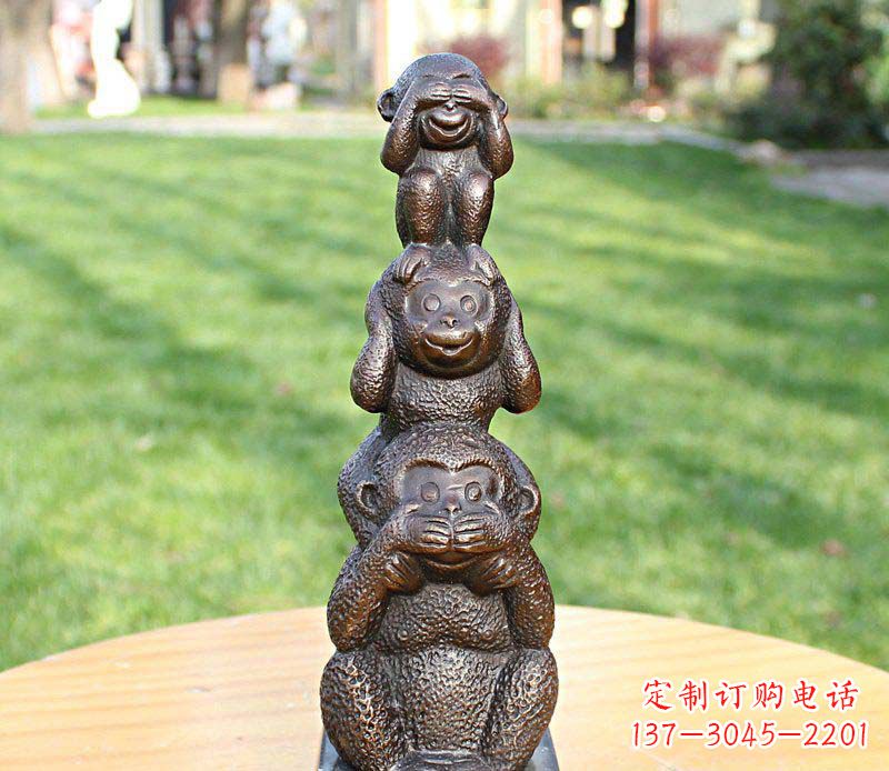 沈阳高品质铜雕罗汉叠罗汉塑像