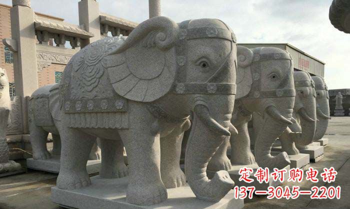 沈阳庄严雄伟的大象石雕