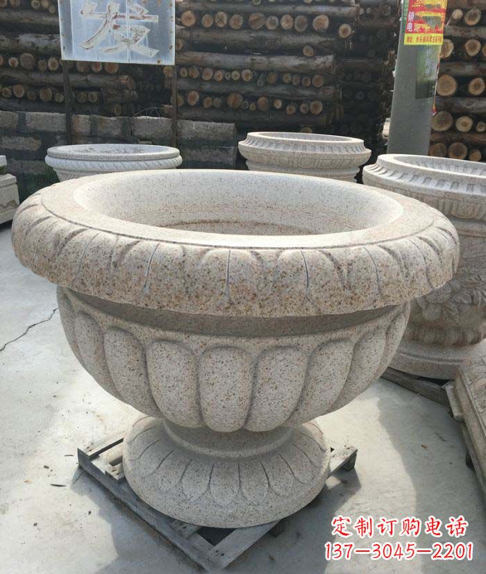 沈阳高质量大理石花盆石雕