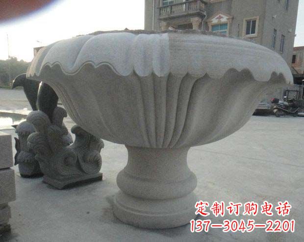 沈阳高端大理石花盆雕塑