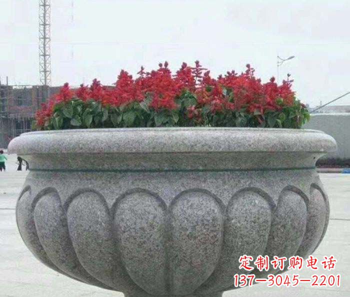 沈阳精美大理石花盆雕塑