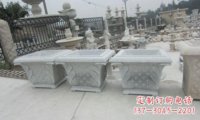 沈阳精美的大理石花盆雕塑