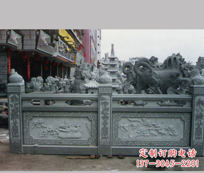 沈阳高档仿古石栏板雕塑