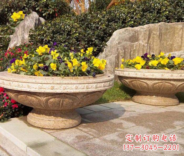 沈阳砂岩花盆雕塑