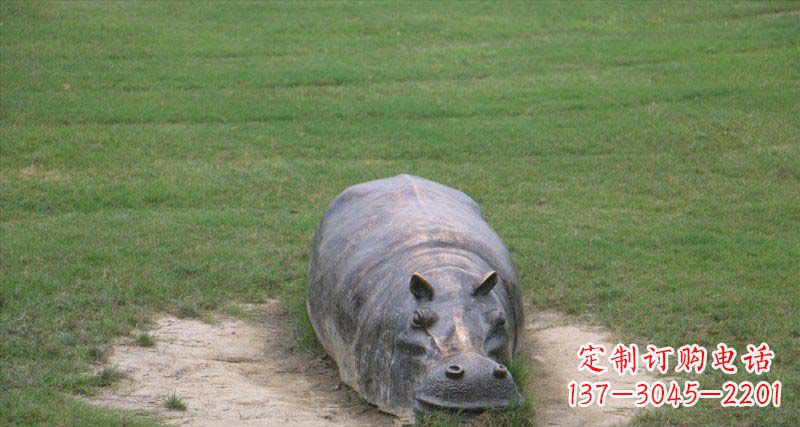 沈阳铜雕河马雕塑