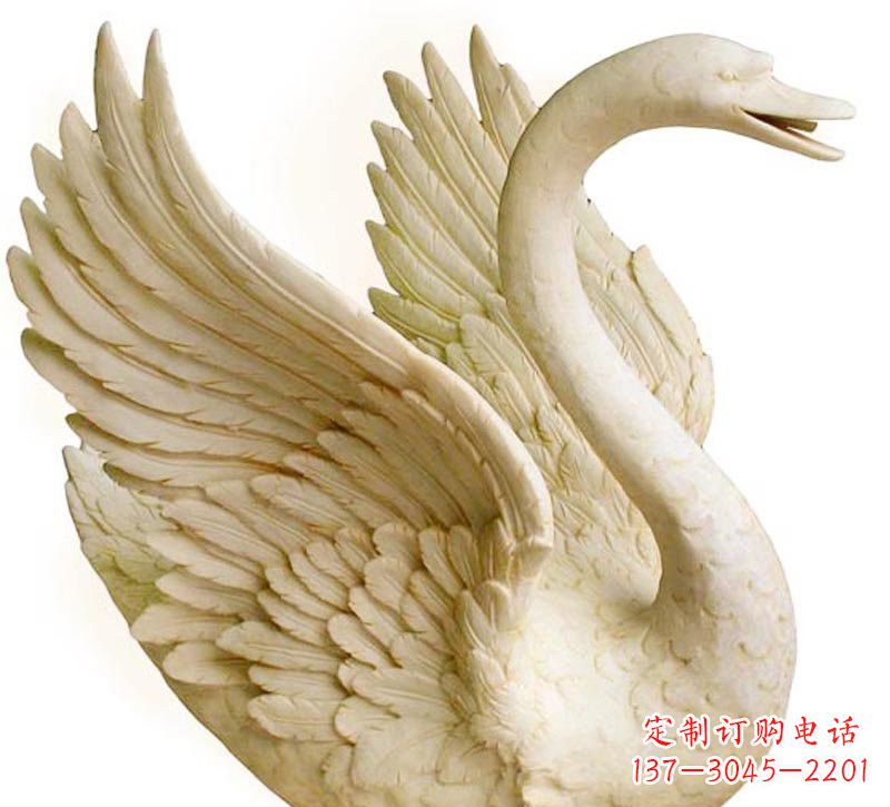 沈阳公园喷水天鹅石雕