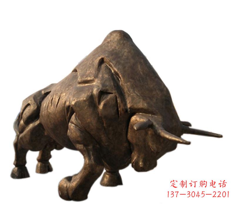 沈阳铜雕独特的历史图案——拓荒牛雕塑