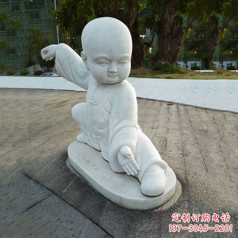 沈阳功夫和尚汉白玉石雕