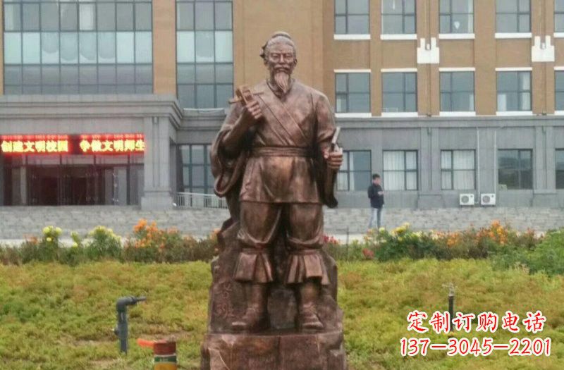 沈阳传承古代名人铜雕——鲁班雕像