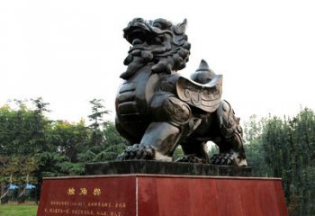 沈阳独角兽雕塑，释放公正之美