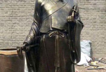 沈阳中国古典名医李时珍铜雕塑；