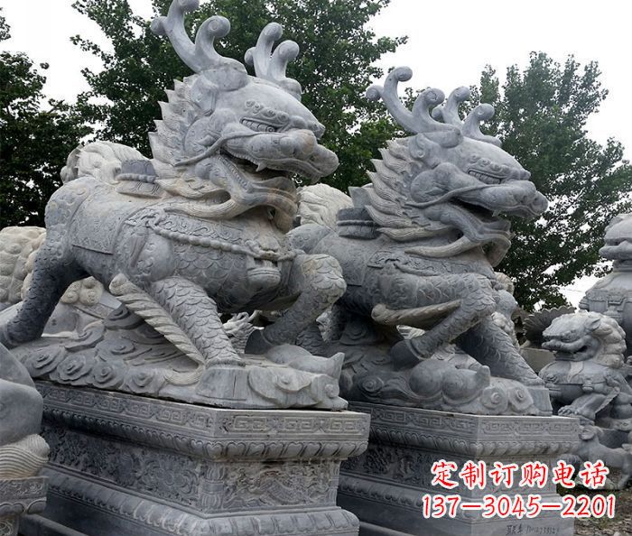 沈阳古代神兽仿古麒麟石雕