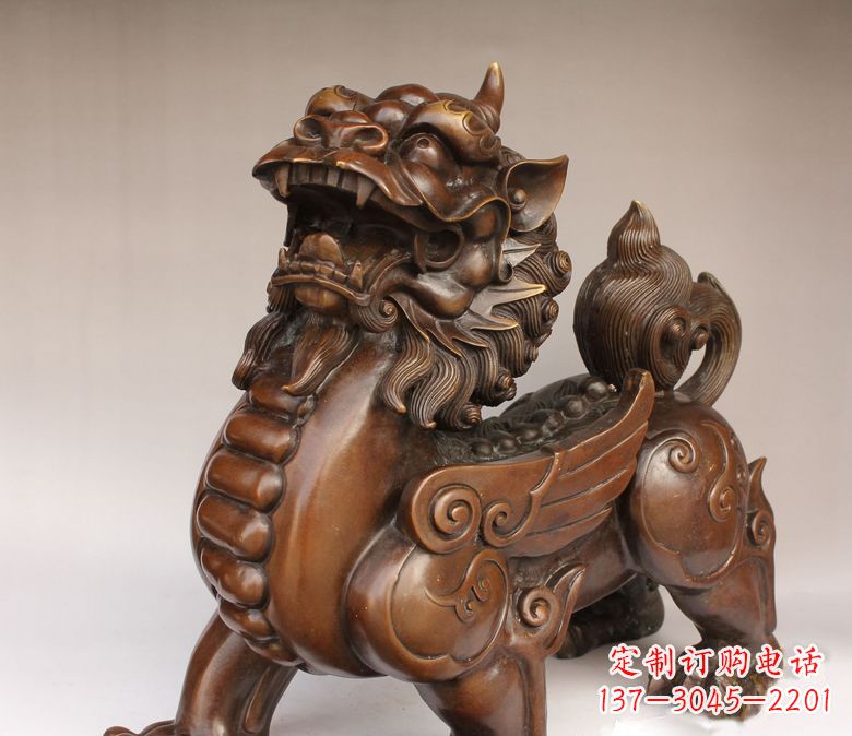 沈阳古代神兽貔貅铜雕