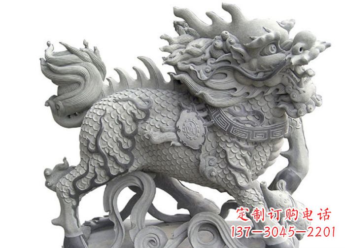 沈阳古代神兽麒麟石雕 (3)
