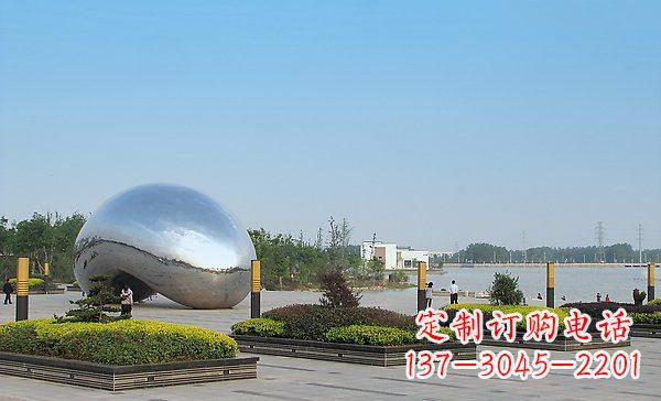 沈阳华丽而唯美的不锈钢水滴雕塑