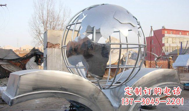 沈阳艺术地球,传承贵族气派的不锈钢雕塑