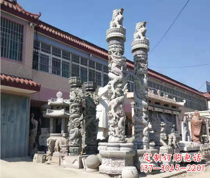 沈阳品质考究的大理石龙柱石雕