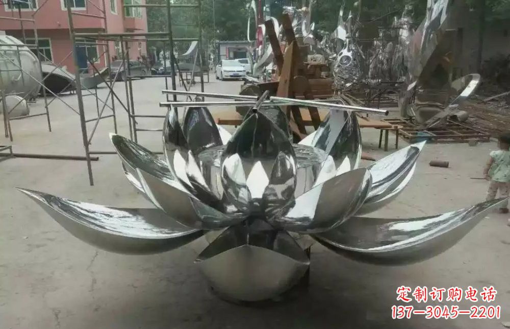 沈阳精致独特的莲花不锈钢雕塑